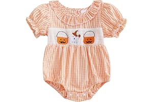 Rourufy Baby Girl Christmas Outfit Newborn Velvet Onesie Infant String Lights Bubble Romper Toddler Fall Winter Cute Clothes