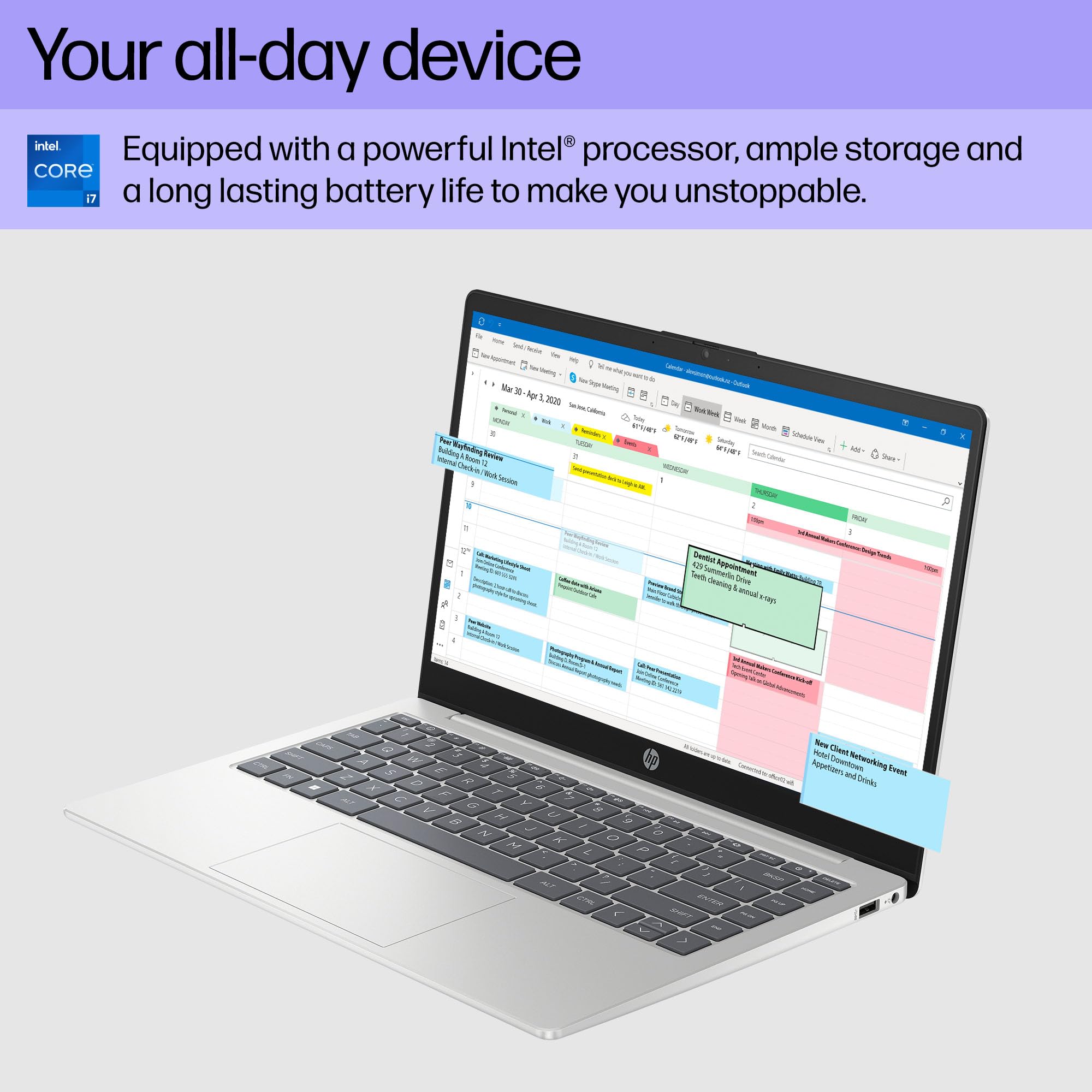 Laptop HP 14 EP0199NR Core i7-1355U RAM 16GB SSD 512GB 14" FHD