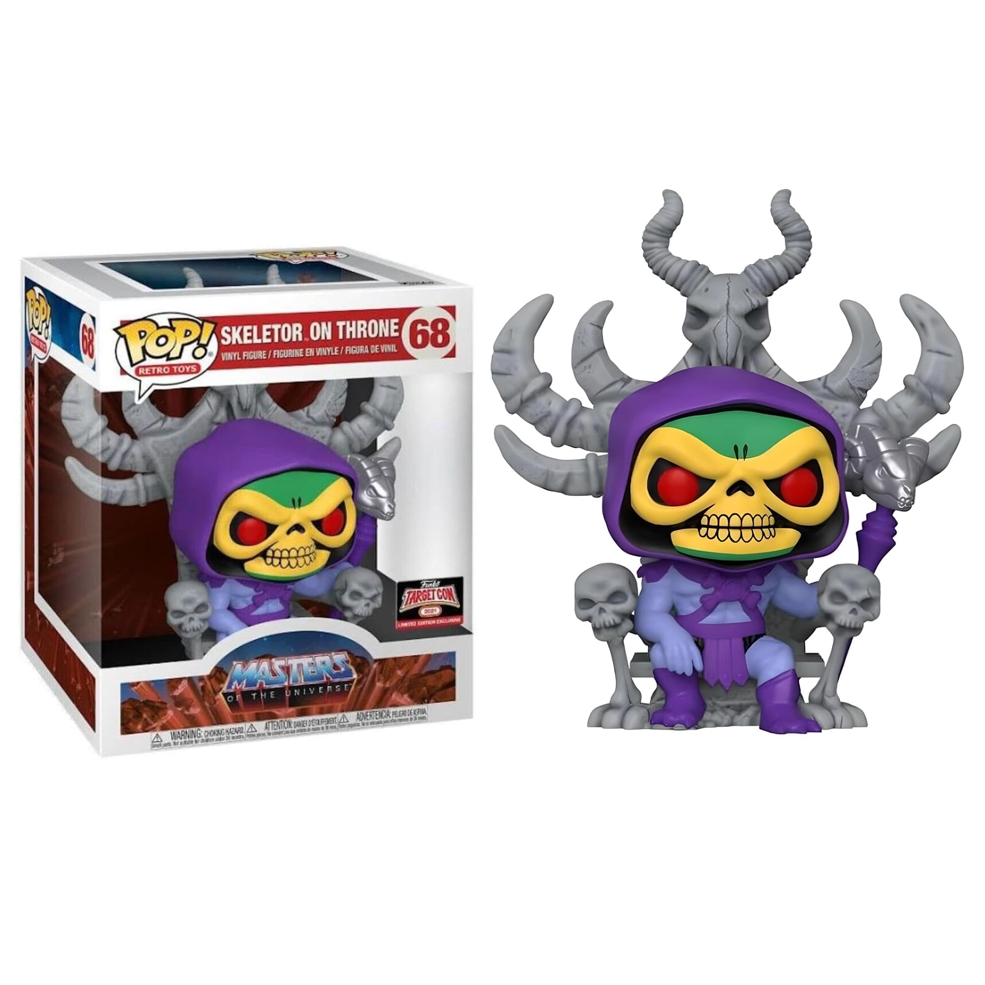 Funko POP! Vinyl Retro Toys #68: Masters of The Universe Skeletor on Throne, Target Con 2021 Limited Edition Exclusive