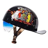 Baseball Cap Motorcycle Half Helmet, Fashion