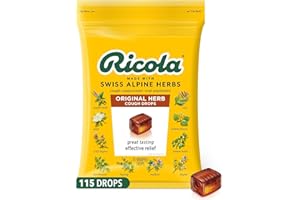 Ricola Original Herb Cough Drops with Menthol - Cough and Sore Throat Relief - 115 Count - Herbal Throat Lozenges
