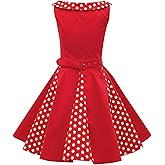 BlackButterfly Kids 'Alexia' Vintage Polka Dot 50's Girls Dress