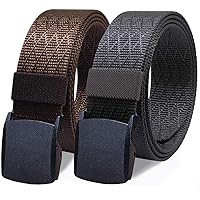 WYuZe Mens Nylon Web Belt No Metal Nickel-Free Lightweight