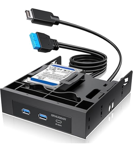 Amazon.com: MZHOU USB2.0 + 3.0 Metal Front, 5.25 inch 19Pin Front