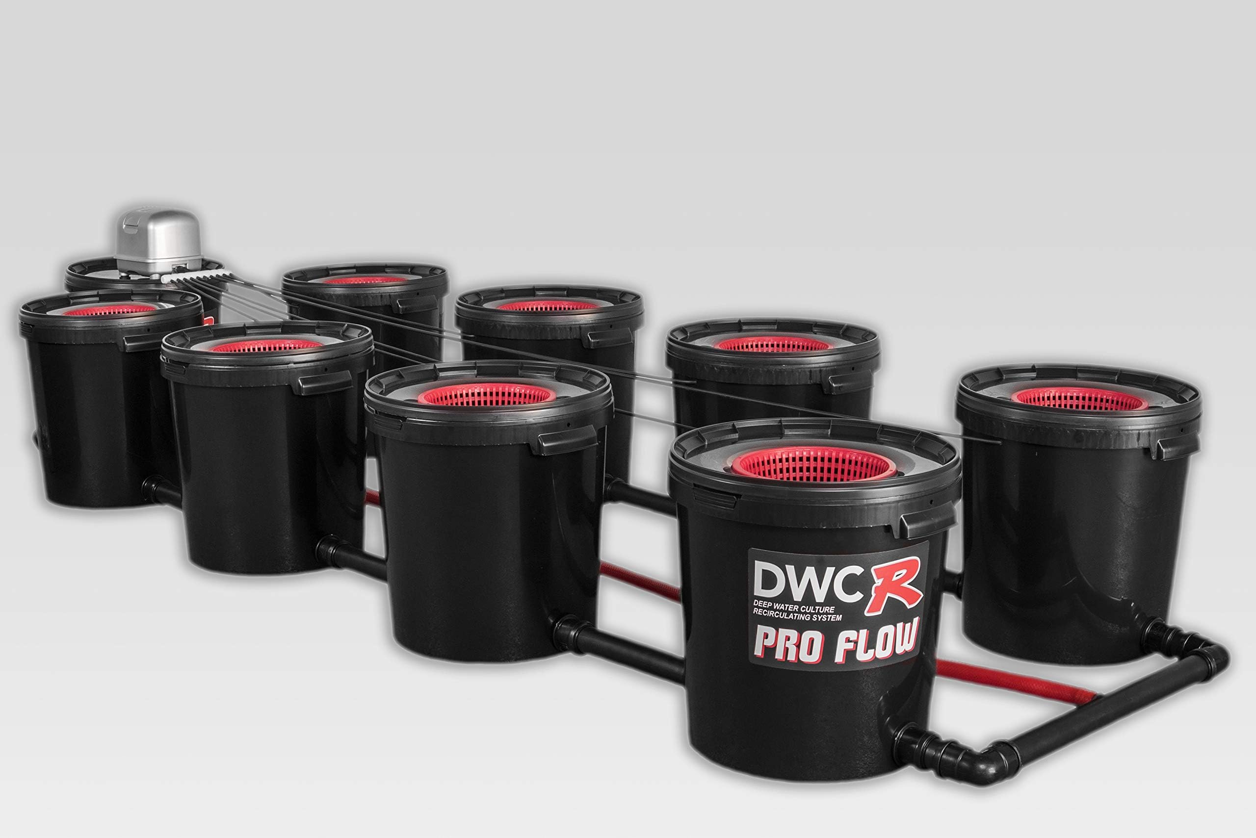 8 Pot RDWC PRO FLOW Hydroponic Deep Water Culture System