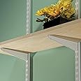 Organized Living freedomRail Bracket for Wood Shelves, 12.5-inch - White