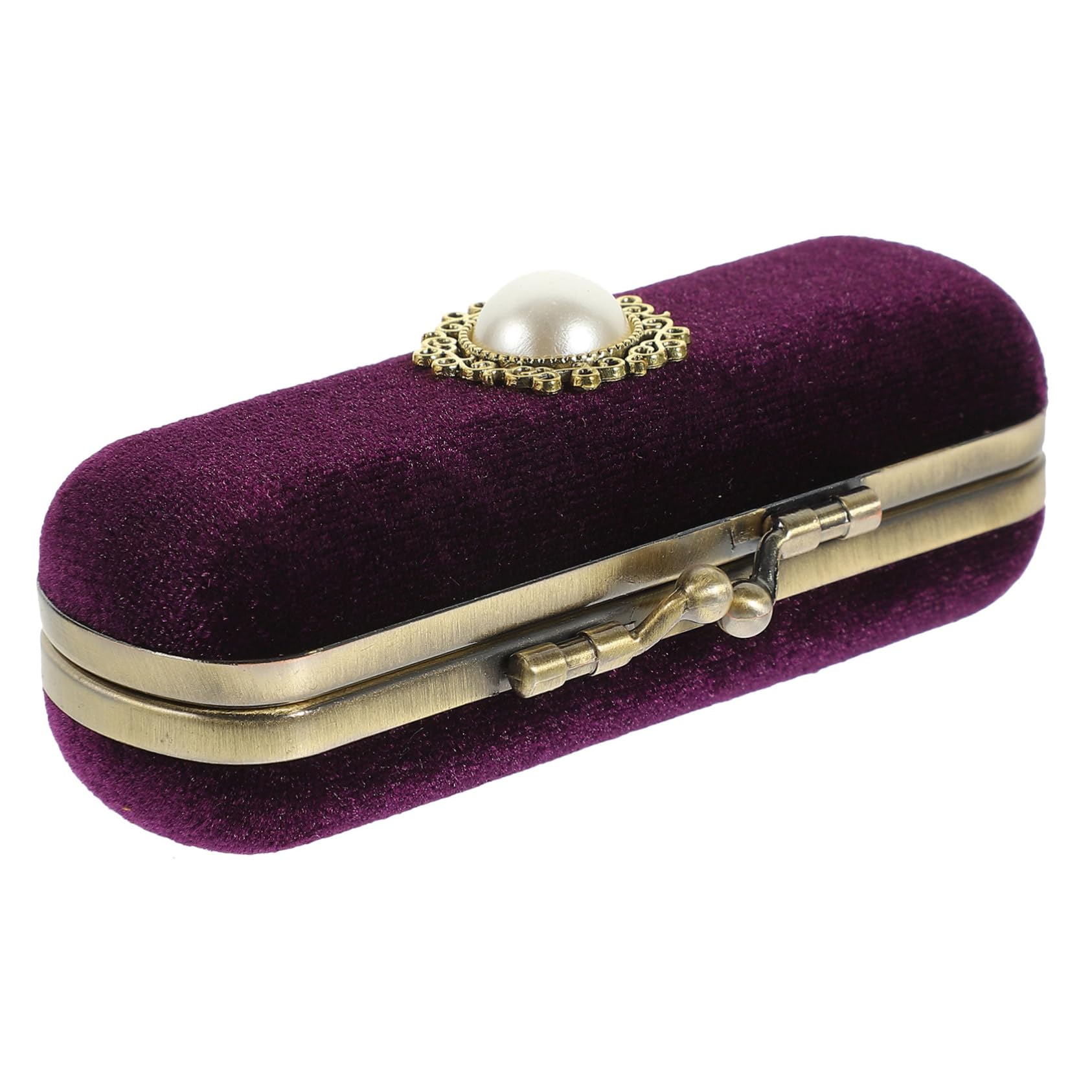 Cabilock Luxury Velvet Lipstick Box Makeup Organizer Bag with Lipstick Storage and Mirror