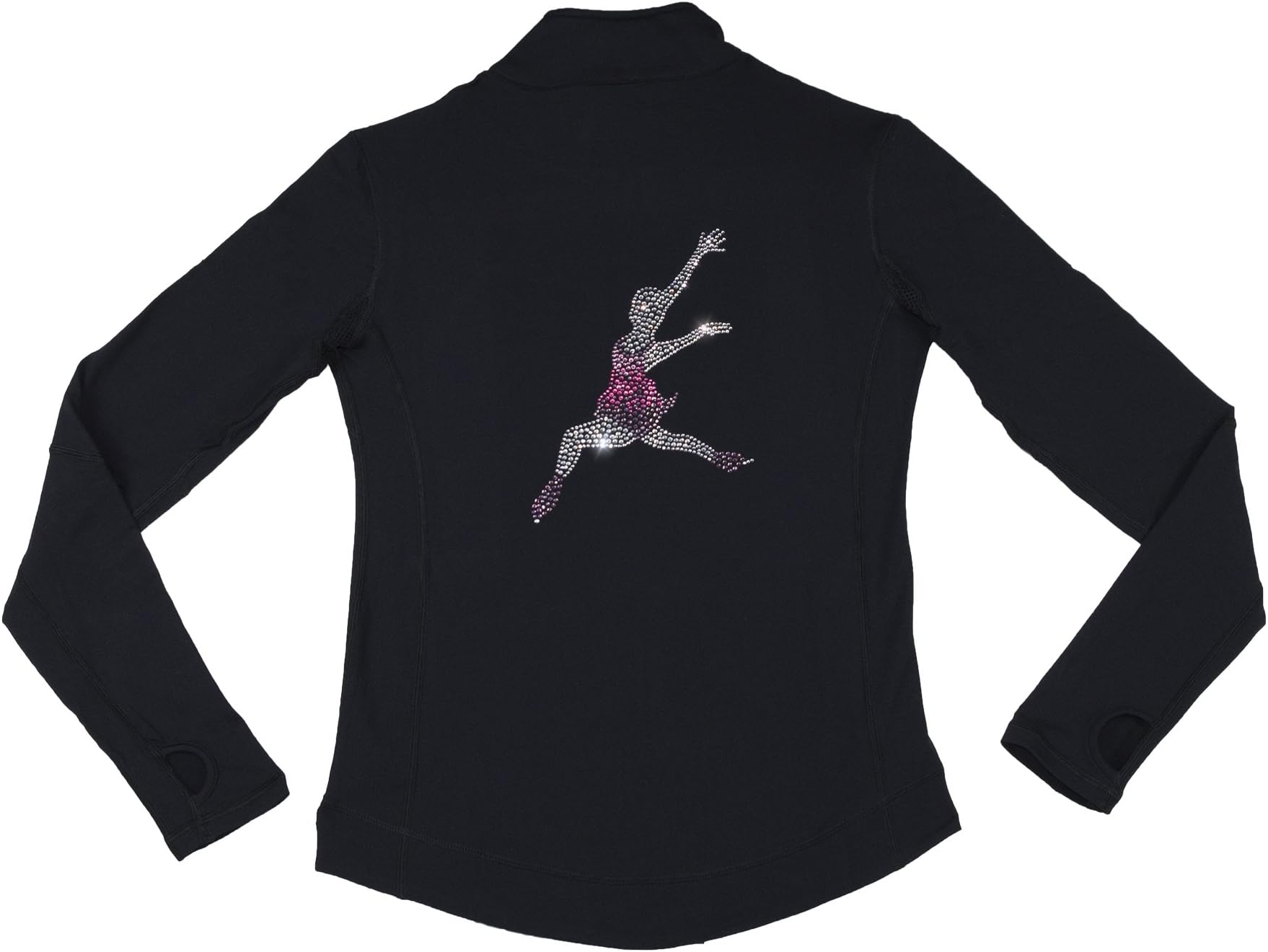 Skating jacket for figure skating.Crystal design Layback Skater with AAA+ crystals