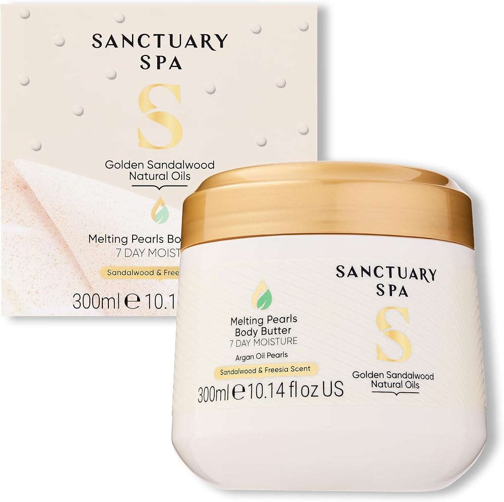 Sanctuary Melting Pearl Body Butter Sandalwood 300g with Shea & Argan