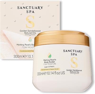 Sanctuary Melting Pearl Body Butter Sandalwood 300g with Shea & Argan