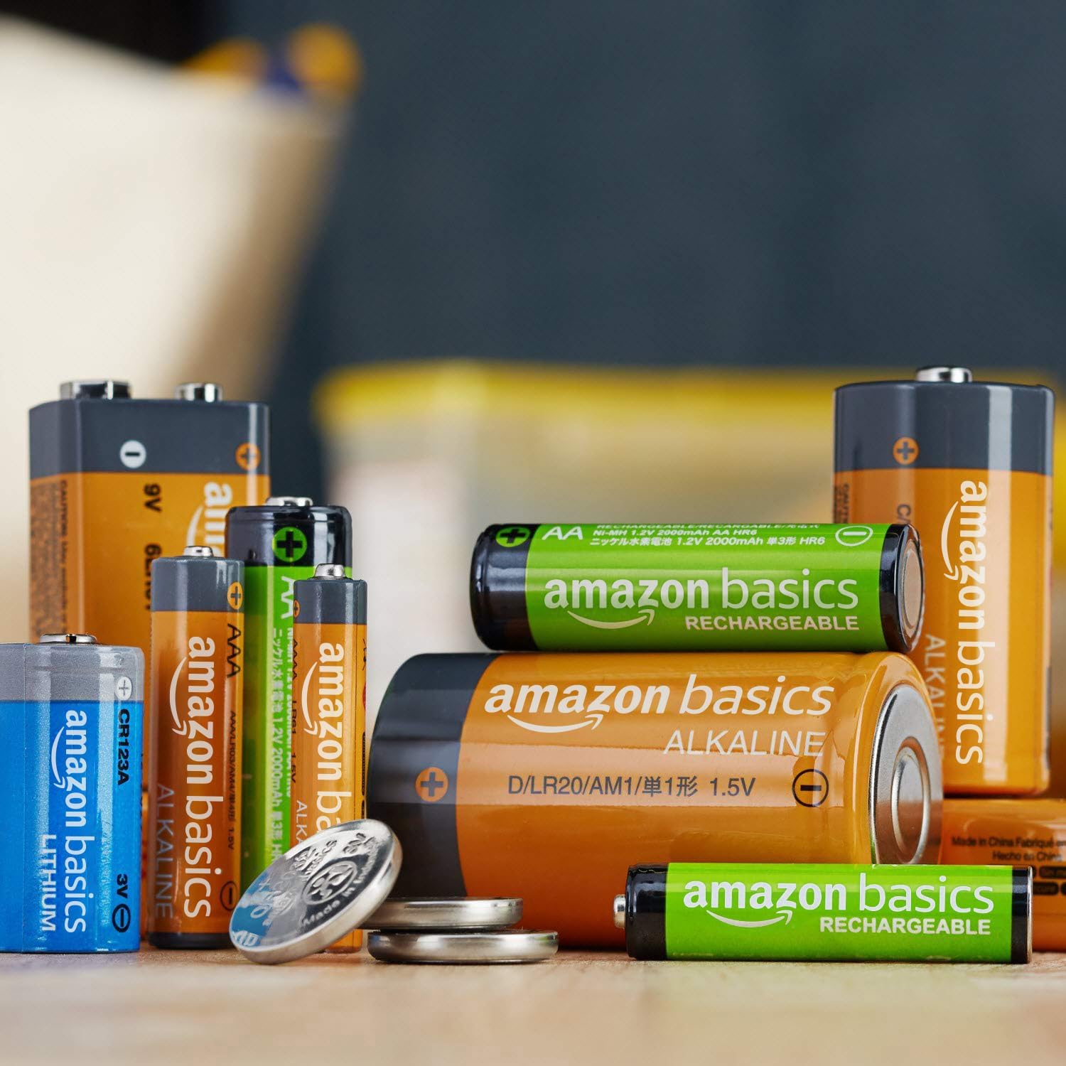 Amazon Basics 12-Pack Rechargeable AAA NiMH Performance Batteries, 800 mAh, 1.2V, Recharge up to 1000x Times, Pre-Charged