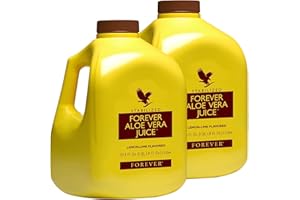 FOREVER LIVING PRODUCTS Forever Living - Aloe Vera Juice - Lemon Lime Flavor with Pure Inner Leaf Gel - Supports Digestion and Immunity - 1L Each (Pack of 2)