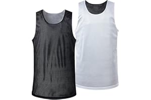 BABYHEALTHY Men's Reversible Basketball Jersey Blank Mensh Jersey Team Uniform Custom Basketball Shirts XS-XXL