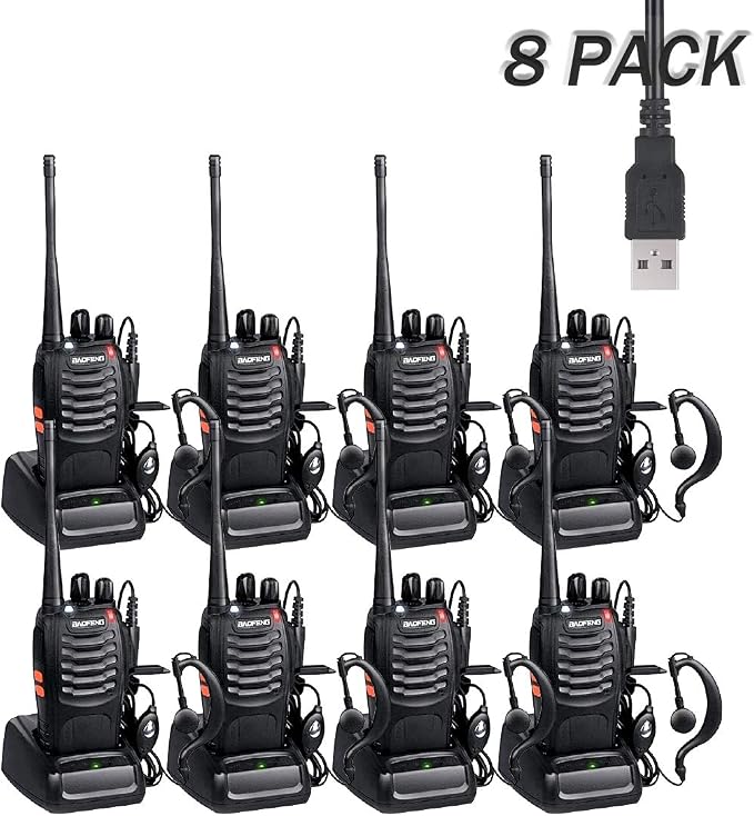 Amazon.com: Walkie Talkies for Adults Long Range, BF-888S 2 way radio