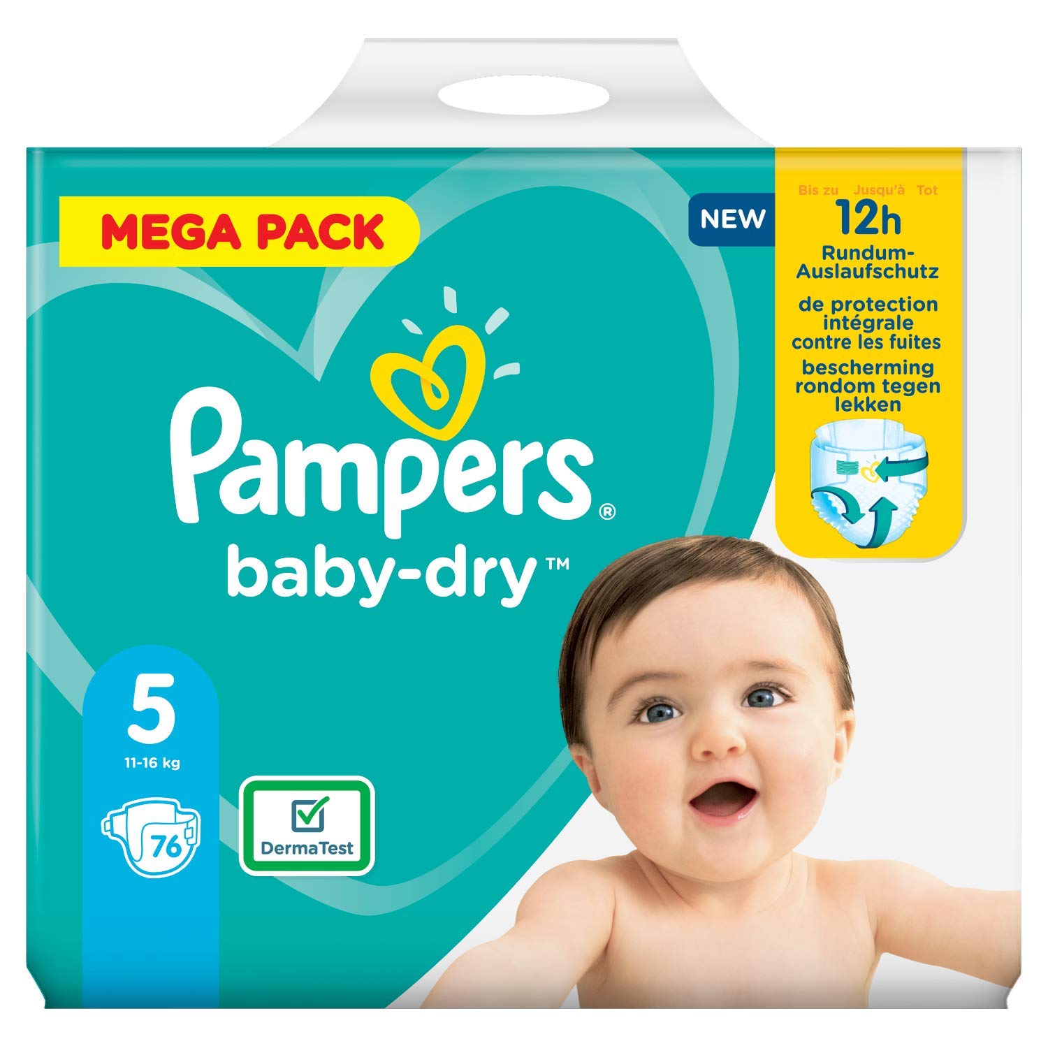 Pampers 81715587 Baby-Dry Pants Nappies,size 5,152 nappies
