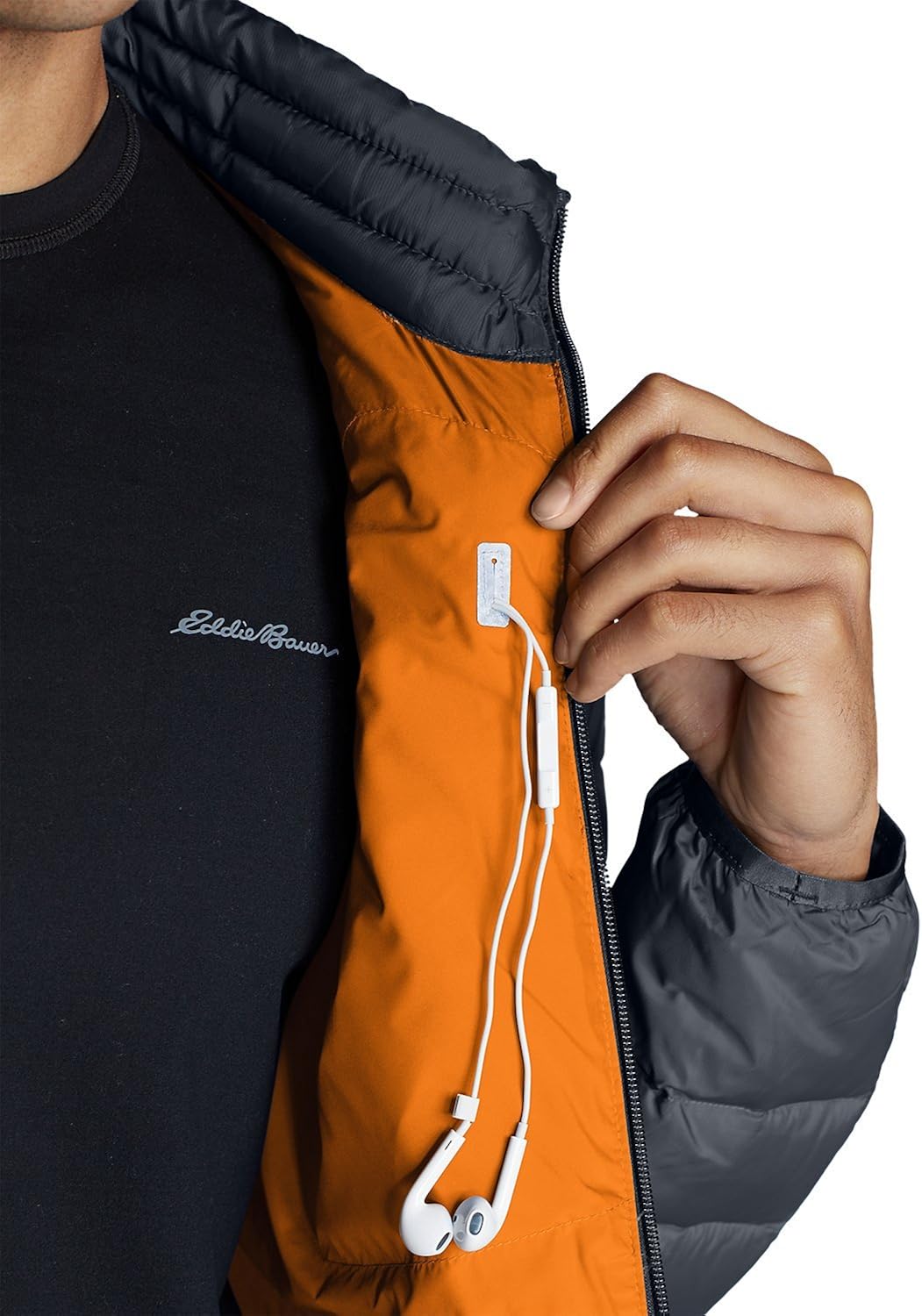Eddie Bauer Men's Downlight Jacket, Med Indigo Regular M at  Men’s Clothing store