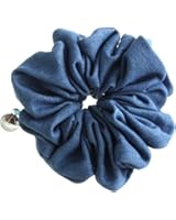 [ヴァンテーヌ] VINGTAINE デニム風 シュシュ ペイズリー柄 ヘアアクセサリー HS-85A