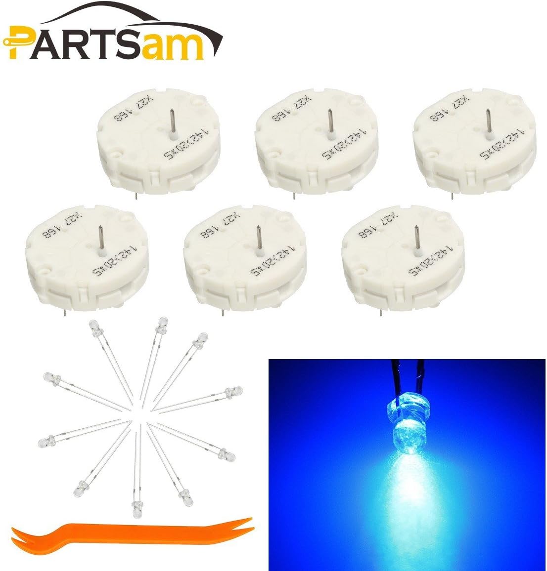 Partsam x27 168 Stepper Motor Repair Kit Fits GM gauge instrument cluster blue LED bulb