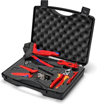 KNIPEX Photovoltaic Solar MC4 Cable Connector Tool Set 7 Parts 97 91 04 V01