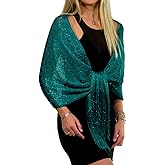 ShineGlitz Shawls and Wraps for Evening Dresses, Metallic Glitter Shawls for Women, Sparkling Wedding Giving Shawl Gift