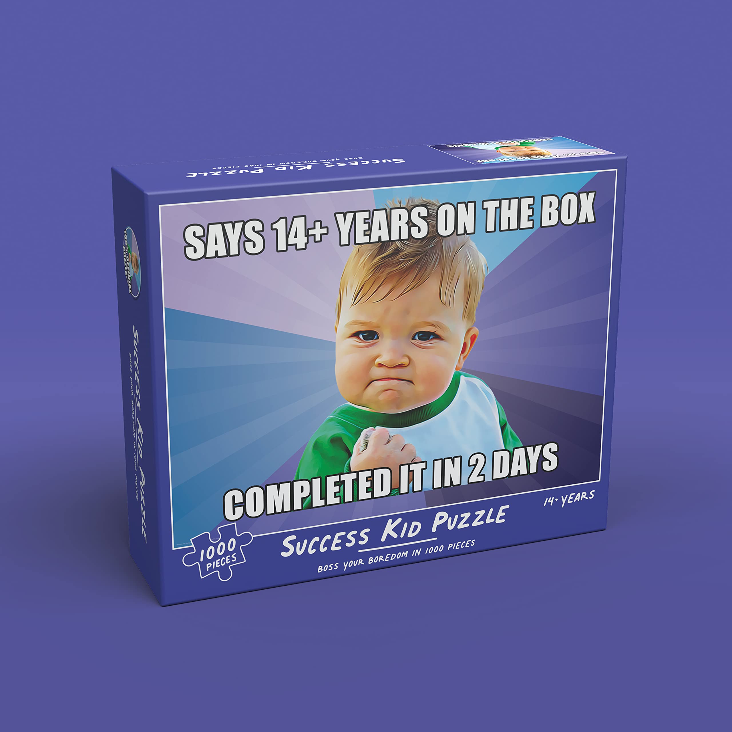 Bubblegum Stuff - Jigsaw Puzzle, Puzzle Board, Success Kid Meme - 1000 Piece Jigsaw Puzzles For Adults And Teens, Jigsaw Board - Puzzle 1000 Pieces - 70 x 50 cm