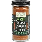 Frontier Co-op Organic Tandoori Masala Seasoning, 1.8 Ounce Jar, Paprika, Cumin, Coriander, Garlic, Ginger, Cardamom, Kosher