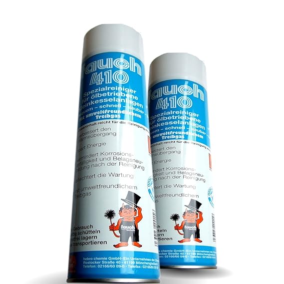 2 x Fauch 410 Spezialreiniger für Ölbrenner und Ölkessel, 600ml Spraydose