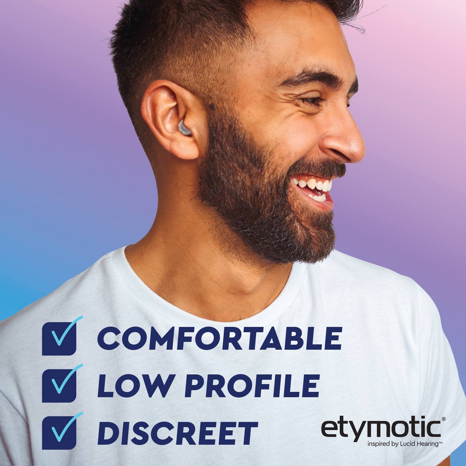 Etymotic ER20XS ETY Earplugs - Standard Size, Frost - High-Fidelity Hearing Protection - Up to 20 dB Sound Reduction - Reusable - Includes Neck Cord & Carrying Case