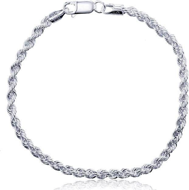 Sterling Silver AntiTarnish Silver Plus 3.40mm 7.25" 060