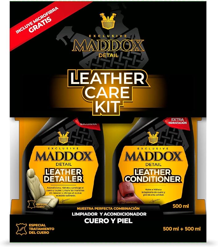 - Kit Nettoyant et Conditionneur Cuir Voiture Sièges 2x500ml