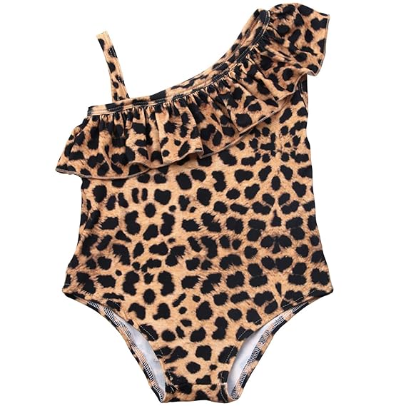 Fashionable real leopard colour comfortable,Suitable baby girl one piece