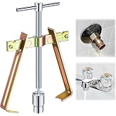 Enhon Faucet Handle and Compression Sleeve Puller with 1/2 in Adapter | Faucet handle removal,1/2 in sleeve adapter,Adjustable puller,Removes compression rings,For corroded and frozen stops