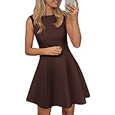 PRETTYGARDEN Cocktail Dresses for Women 2026 Summer Formal Boat Neck A Line Spring Elegant Graduation Party Mini Dress