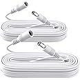 ANLINK 2 Pack 20ft 6M DC Power Extension Cable, 2PCS DC 12V Power Adapter Extension Cord 5.5mm x 2.1mm for CCTV Security Came