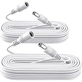 ANLINK 2 Pack 20ft 6M DC Power Extension Cable, 2PCS DC 12V Power Adapter Extension Cord 5.5mm x 2.1mm for CCTV Security Came