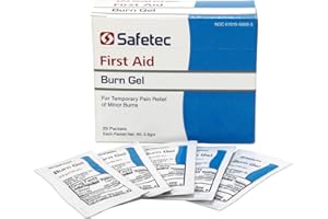 Safetec First Aid Burn Gel, 0.09gm Packets (25 Packets)