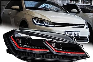 Head Lamp Compatible For VW Golf 7.5 MK7.5 Headlight 2018-2021 Headlights GOLF7.5 DRL Turn Signal High Beam Angel Eye Project