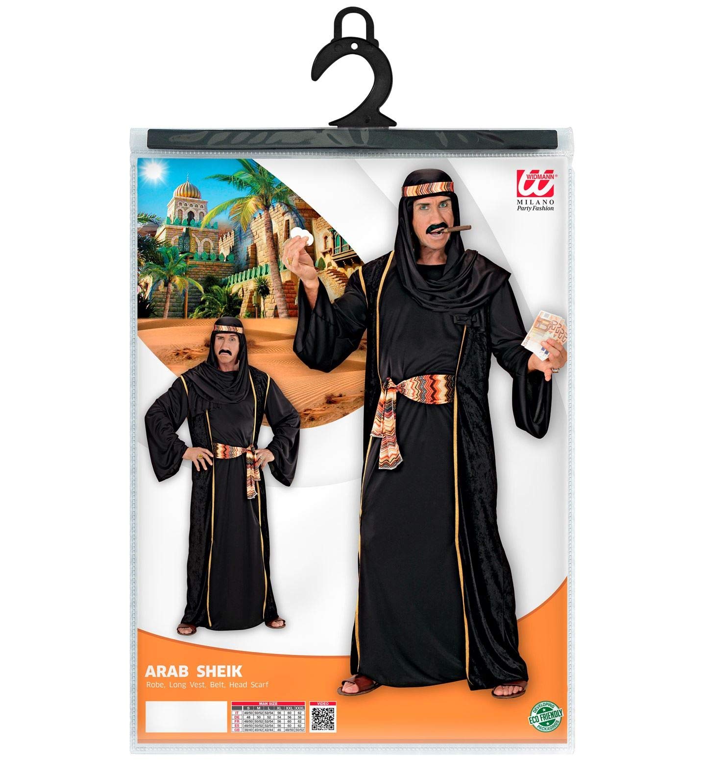 W WIDMANN MILANO Party Fashion - Arabian Sheikh Orient Sultan Fancy Dress Costumes