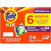Tide PODS Liquid Laundry Detergent Pacs, Spring Meadow (168 ct.)