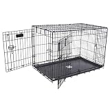 Precision Pet Products Two Door Provalue Wire Dog Crate, 42 Inch, For Pets 70-90 lbs, With 5-Point Locking System