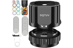 DQTUV Electric Mason Jar Vacuum Sealer Kit, Auto Stop Jar Vacuum Sealer With Wide Regular Mouth Canning Lid Machine Kit, Used for Food Storage and Preservation (Dark Black)