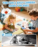 CAMCLID Kids Camera Instant Print 1080P 32GB Blue view 5