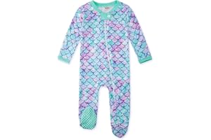 UNIFACO Baby Girls Boys Footed Pajamas One-Piece Sleeper Snug Fit Sleep and Play Zip Front Footie Romper 0-12 Month