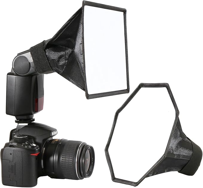 Universal Camera Flash Diffuser Speedlight Softbox Kit Amazon.co.uk