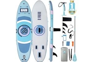 Niphean Inflatable Paddle Board with Stable Wing and Durable SUP Accessories, 10’ Inflatable Stand up Paddle Boards for Adults & Youth, Versatile Yoga Paddle Board