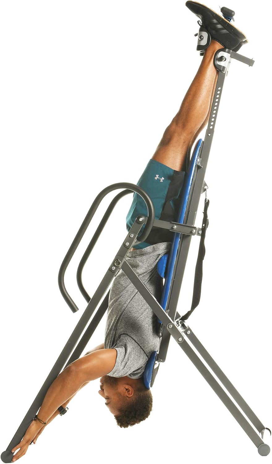 Exerpeutic 150L Triple Safety Locking Inversion Table with Secondary Auto Safety Lock, Visual Lock Indicator and Lumbar Pillow : Sports & Outdoors