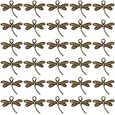 SUNNYCLUE 1 Box 100Pcs Dragonfly Jewelry Charm Antique Bronze Charms Tibetan Style Insect Animals Vintage Retro Metal Aesthetic Alloy Small Pendants for Jewelry Making Necklace Bracelets DIY Crafts