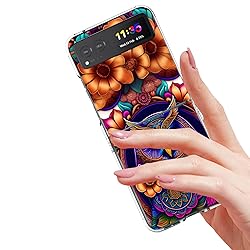 Bcov Case for Motorola Razr 2023,Colorful Owl