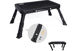 Step Stool, Adjustable Folding Step Stools for Adults and Seniors, Foldable Step Stool,Step Ladder with Anti-Slip Platform an