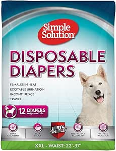 simple solution disposable dog diapers